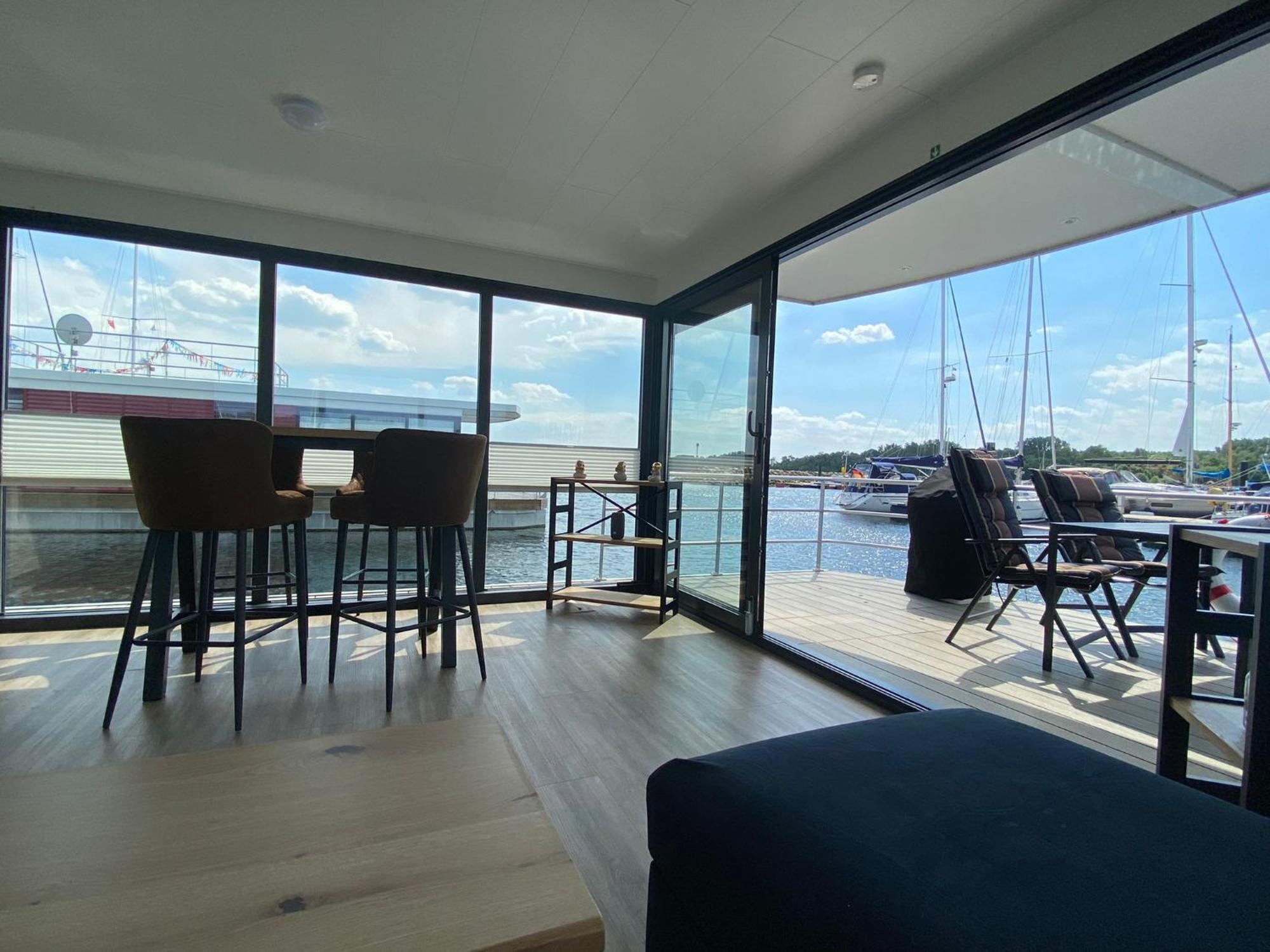 Urlaub Auf Dem Wasser Mit Einmaligen Ausblick - Well Hausboote Boltenhagen 10 エクステリア 写真